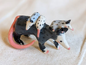 porcelain opossum mom