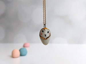 barn owl pendant