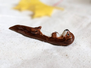 otter porcelain figurine