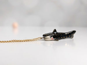 porcelain whale shark pendant