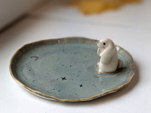 porcelain bunny tray