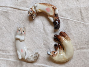 figurine chat porcelaine