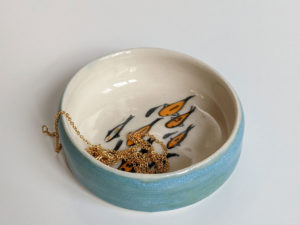 koi porcelain vessel