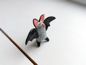 porcelain bat figurine