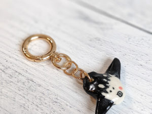 porcelain sunfish mola keychain