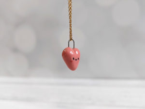 pink heart pendant