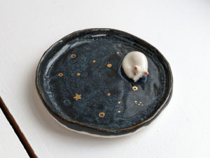 arctic fox jewelry dish