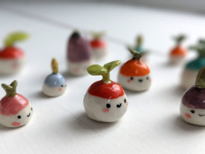 sprint seedling porcelain figurine